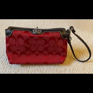 Coach Red Wristlet